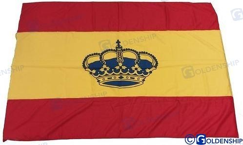 De la bandera de España Navarra español poliéster de escritorio de la bandera de 15,24 cm X 10,16 cm oro Base