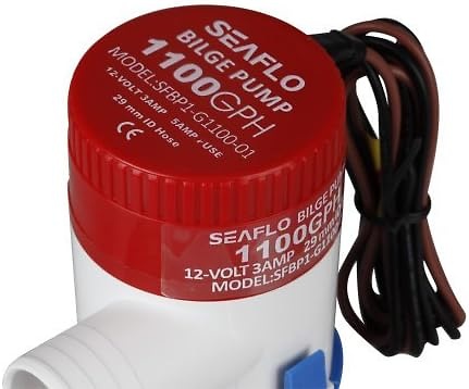 BOMBA ACHIQUE SUMERGIBLE - SEAFLO 1100GPH/4180L/h 24V 