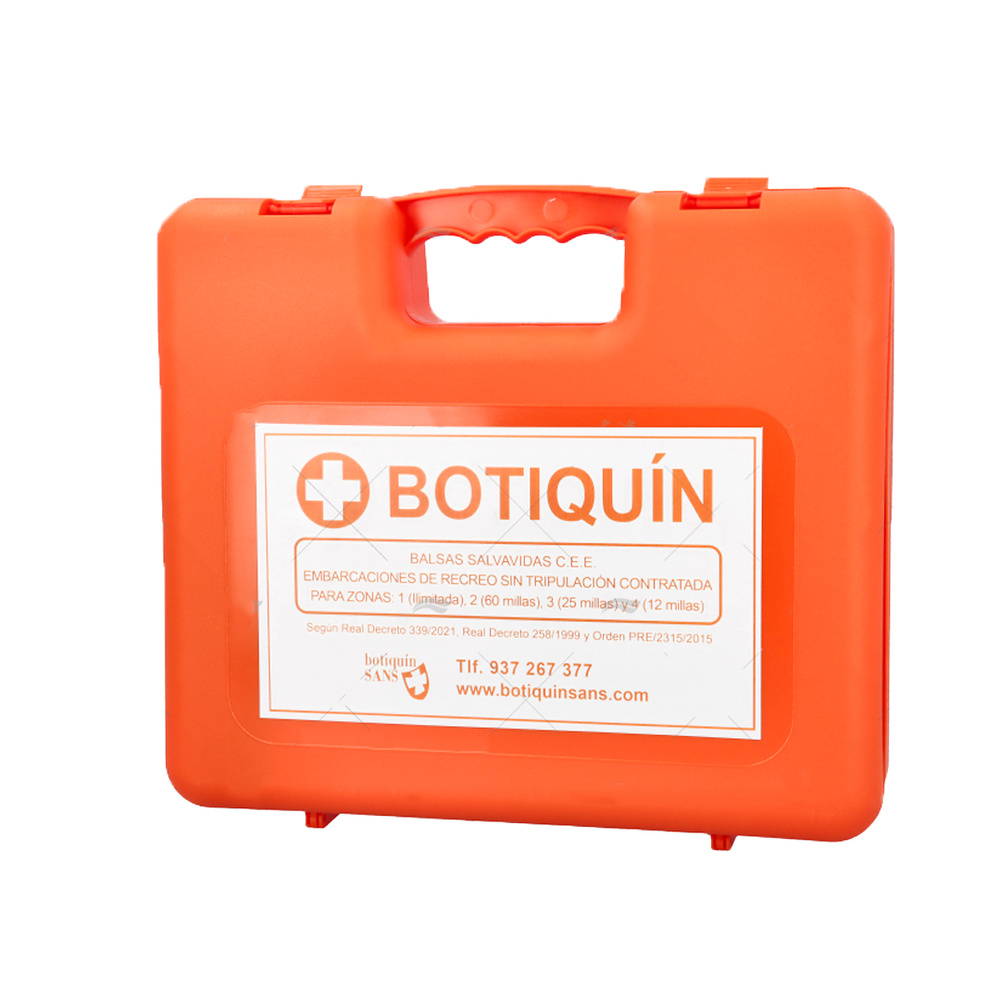 BOTIQUIN KIT AUXILIO ZONA 1-2-3-4 EN MALETA 