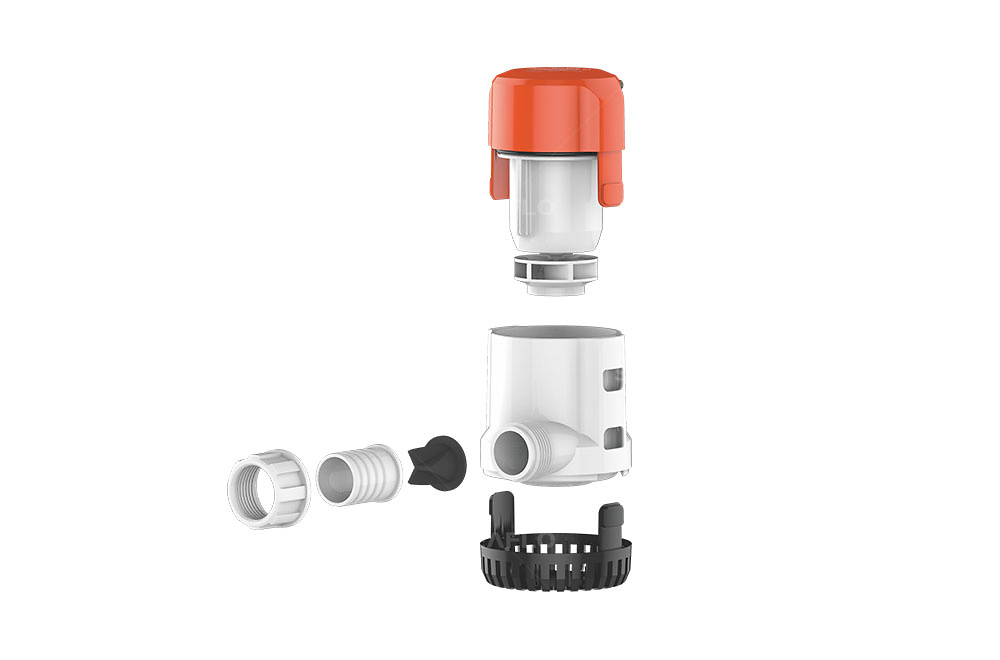 Bomba de achique automática SERIE 13B 1500 GPH 24V con detección electrónica 