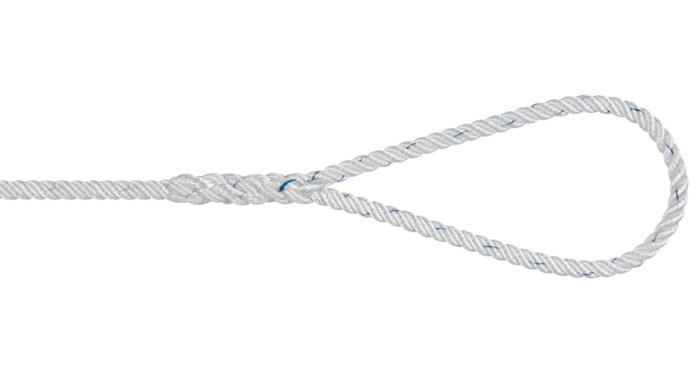 CABO POLYESTER 10mm BLANCO C/GAZA 1x6m 