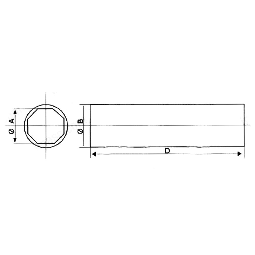 COJINETE LATON GOMA 65x85x260mm Caravel 