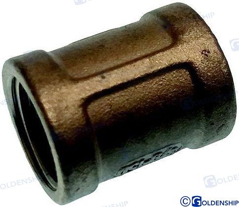 CONECTOR DOBLE H-H INOX 3/4 Acero inox AISI-316./Double connection 3/4 SS316/Connettore Doppio 3/4 Acciaio Inox 3 (Pack de 3) 