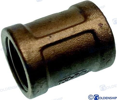 CONECTOR DOBLE H-H INOX 3/8 Acero inox AISI-316./Double connection 3/8 SS316/Connettore Doppio 3/8 Acciaio Inox 316 (Pack de 6) 