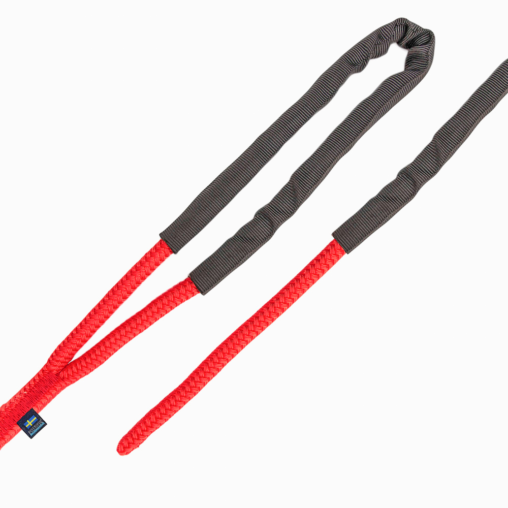 Cabo amarre con elasticidad línea de muelle StormX Rojo-Negro Poly Ropes 15mts 