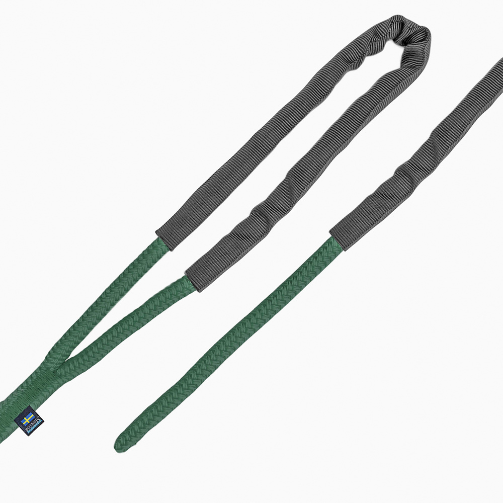 Cabo amarre con elasticidad línea de muelle StormX Verde-Negro Poly Ropes 15mts 