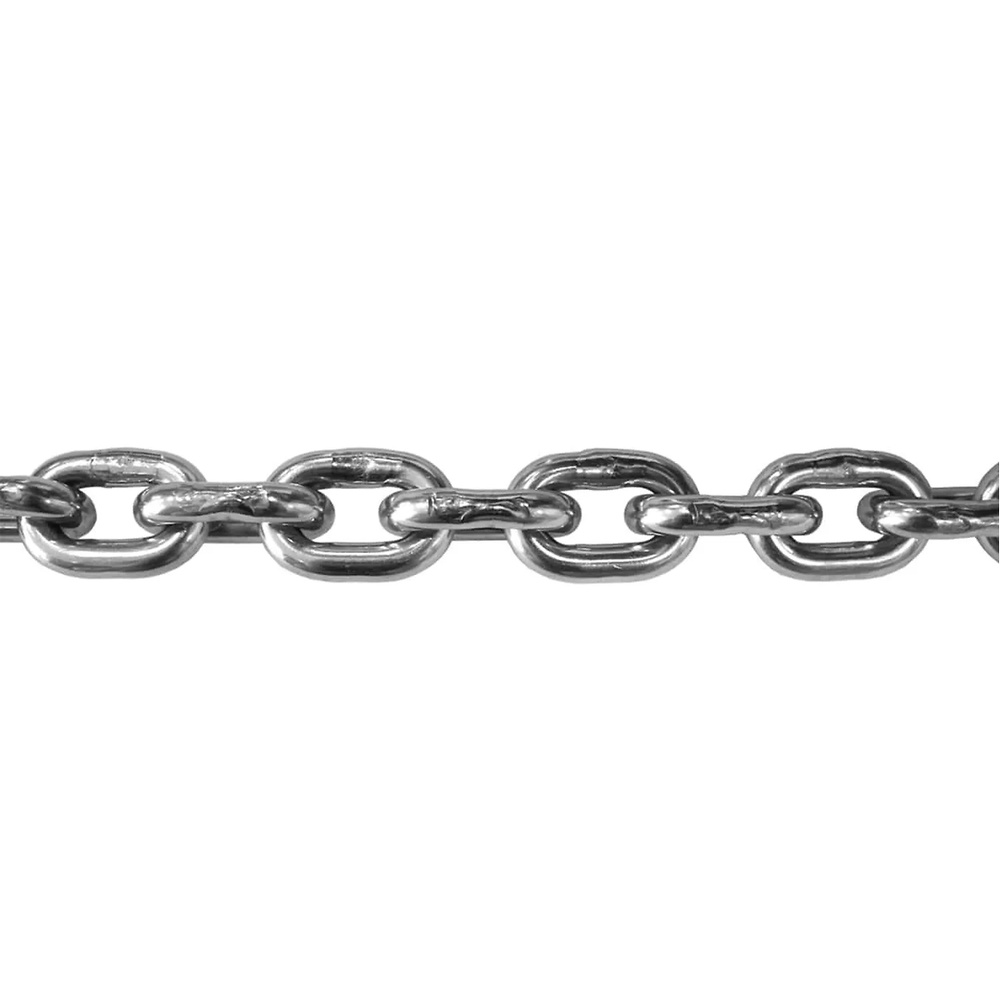 Cadena calibrada en acero inoxidable AISI 316 DIN 766 8mm 20mts 