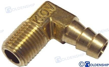 ENTRONQUE LATON 90º NPT 1/4X3/8