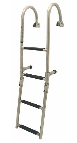 ESCALERA BAÑO PLEGABLE INOXIDABLE 4 PELDAÑOS 910mm 