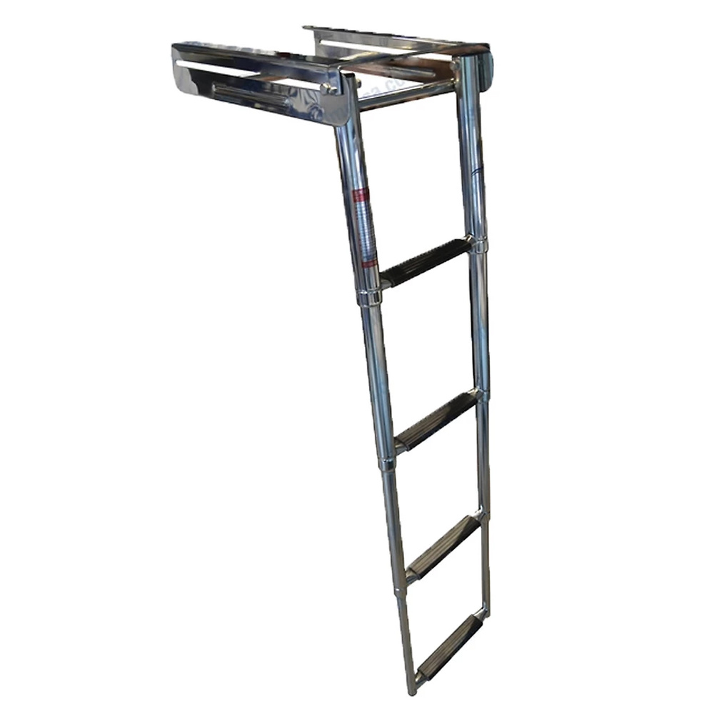 ESCALERA INOXIDABLE 4 PELDAÑOS PLEGABLE SOP.300X395X75 
