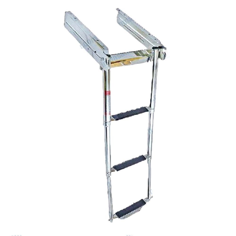 ESCALERA INOXIDABLE AJUSTABLE. C/CIERRE 4 PELDAÑOS. 254mm 