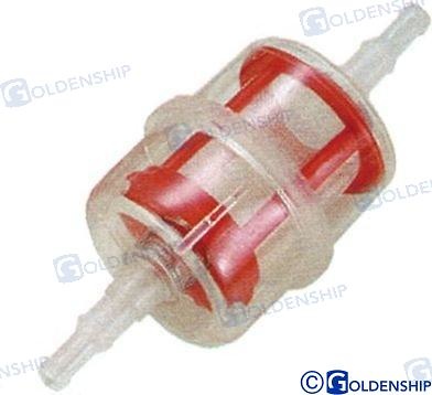 Filtro Combustible para montaje en linea Transparente (PACK DE 8) 