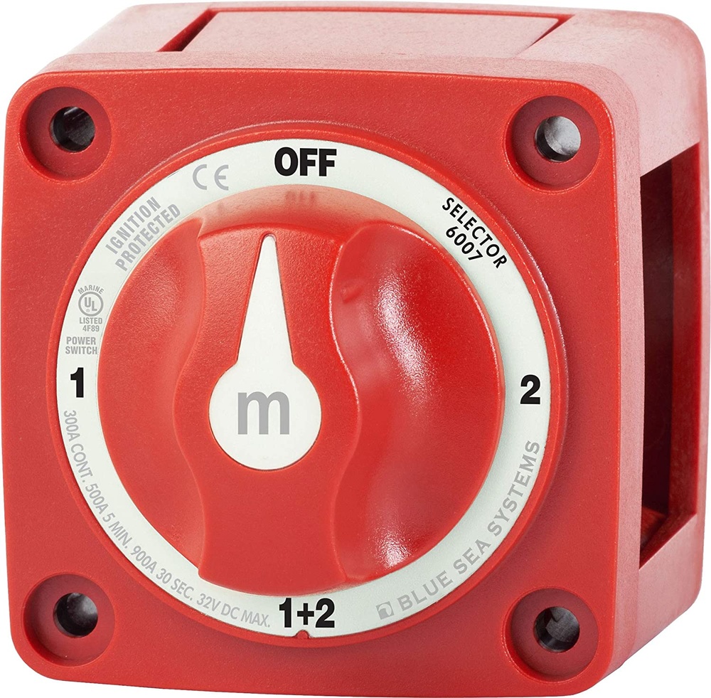 Mini Interruptor Selector De Baterias Marca Blue Sea - BS6007 