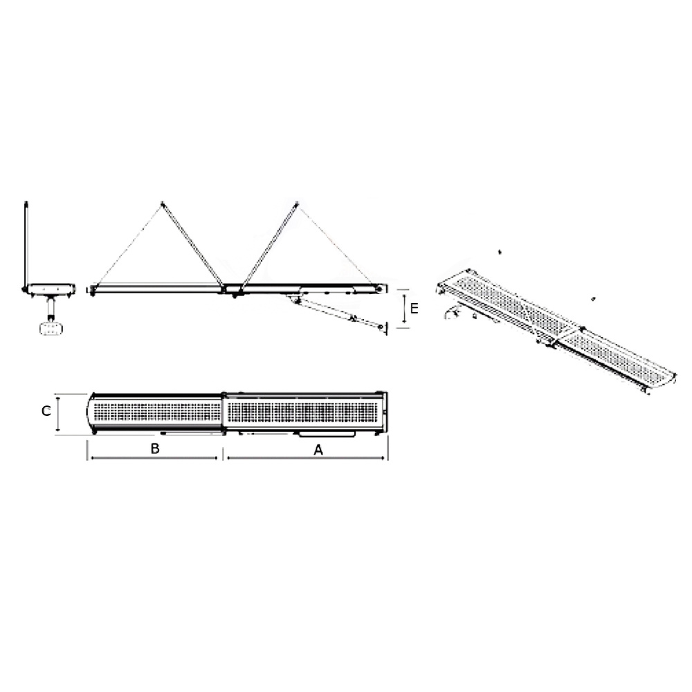 Pasarela Telescópica hidráulica Inoxidable Onyx 2700 mm - 400 kg 