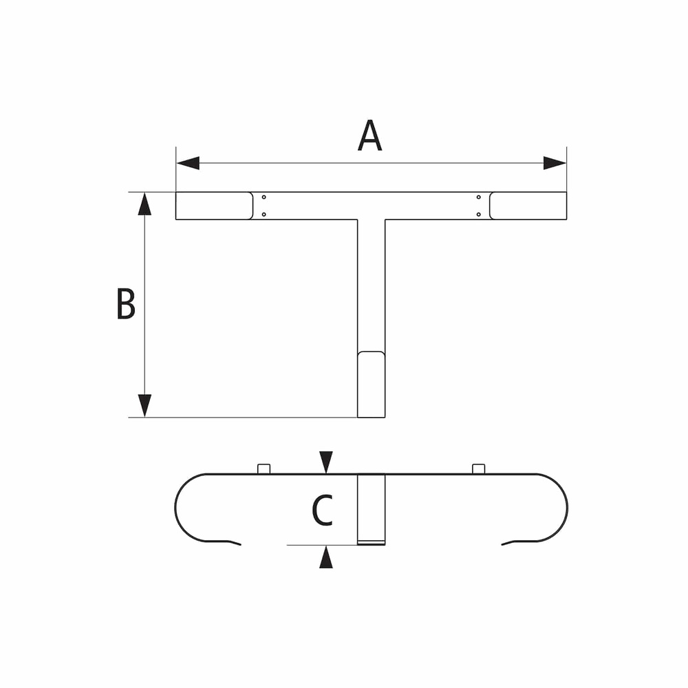 Soporte aro salvavidas INOX Inoxidable AISI 316 de 75 cm 