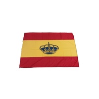 BANDERA ESPAÑOLA 100x150cms  CON CORONA