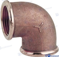 CODO F/F BRONCE 1"  Fabricado en Bronce Naval Hembra-hembra/90Pipe elbow female/female/curva 90 femmine/femmina