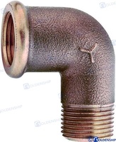 CODO MACHO-HEMBRA BRONCE 1 1/2"/90grados Pipe elbow male-female/curva 90 maschio/femmina