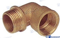 CODO MACHO-HEMBRA Fabricado en Laton 1 1/2" / 90grados  Pipe elbow male-female/curva 90 maschio/femmina