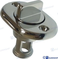DESAGÜE C/TAPON OVAL INOX 64 MM*31mm/19mm, AISI 316.Drain plug with socket. Ombrinale.