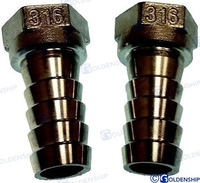 ENTRONQUE HEMBRA INOX 1/2"- 15 /female hose adapter/portagomma femmina.