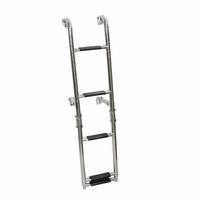 ESCALERA DE BAÑO TELESCÓPICA 1185x210 5 PELDAÑOS ACERO INOXIDABLE AISI 316