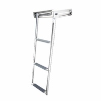 ESCALERA DE BAÑO TELESCÓPICA 880x300 3 PELDAÑOS ACERO INOXIDABLE AISI 316