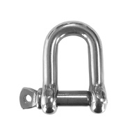 Grillete Recto acero inoxidable AISI 316 pulido brillante 