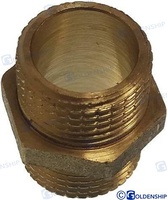 MACHONES 2 1/2"  Fabricado en latón/Niple double Manufacture in Brass/Nipless Doppio In Ottone