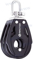 POLEA DOBLE 57MM/Doble swivel shackle block/Bozzello doppio