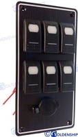 Panel 3+3 interruptores