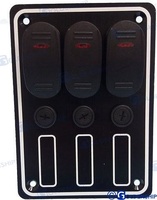 Panel 3 interruptores basculantes