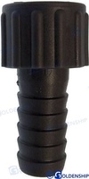 RACOR HEMBRA 3/4" = 19MM    Fabricado en plástico. female hose adapter plastic/portagomma femm plastica (PACK DE 8)